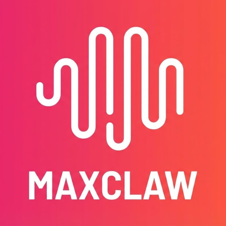 MaxClaw AI Agent Logo - Deploy a cloud AI agent in ~10 seconds with OpenClaw tools, long‑term memory, and 1‑click chat integrations